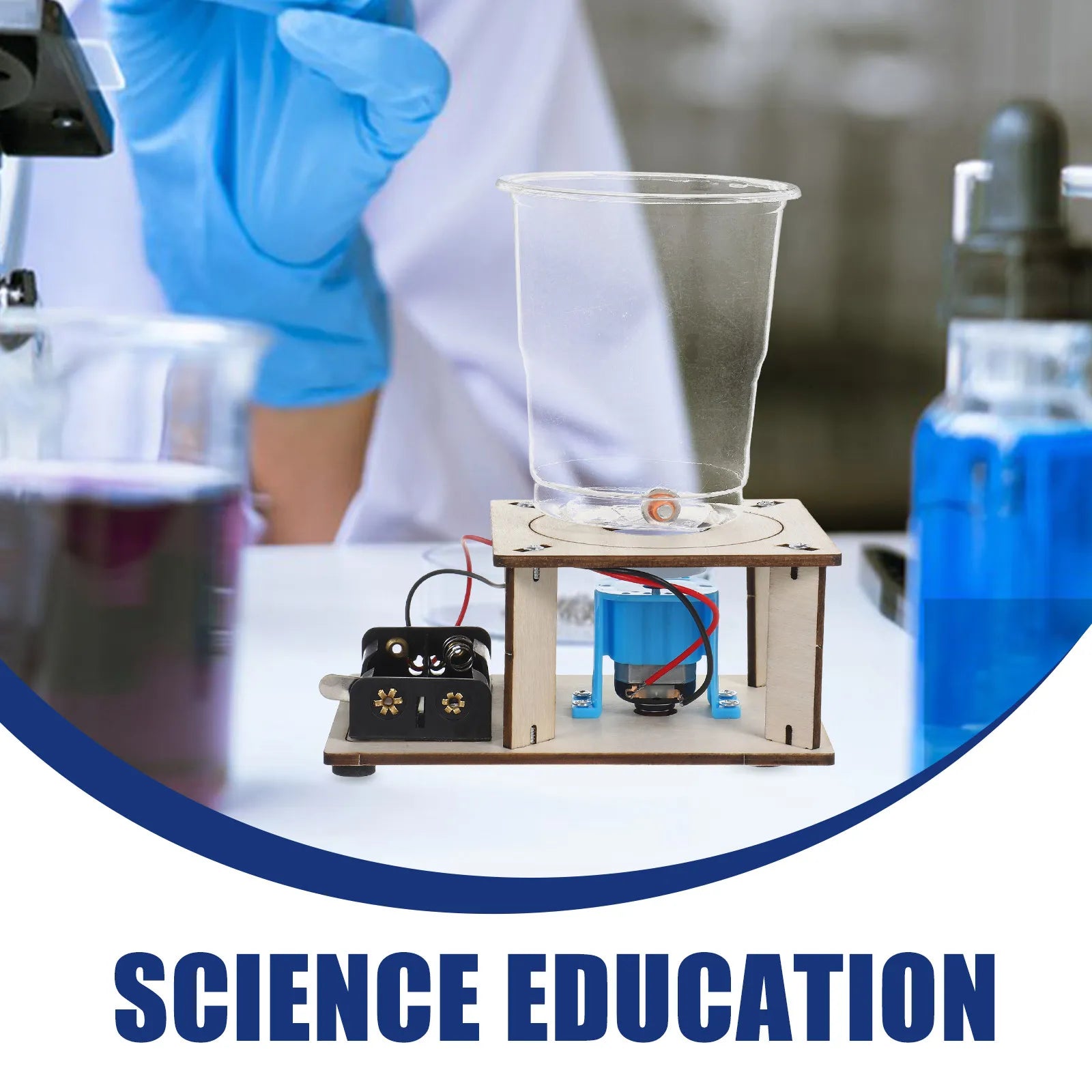 Tornado Effect Science Experiment Kit for Kids - Stem Lab Simulation Educational Toy