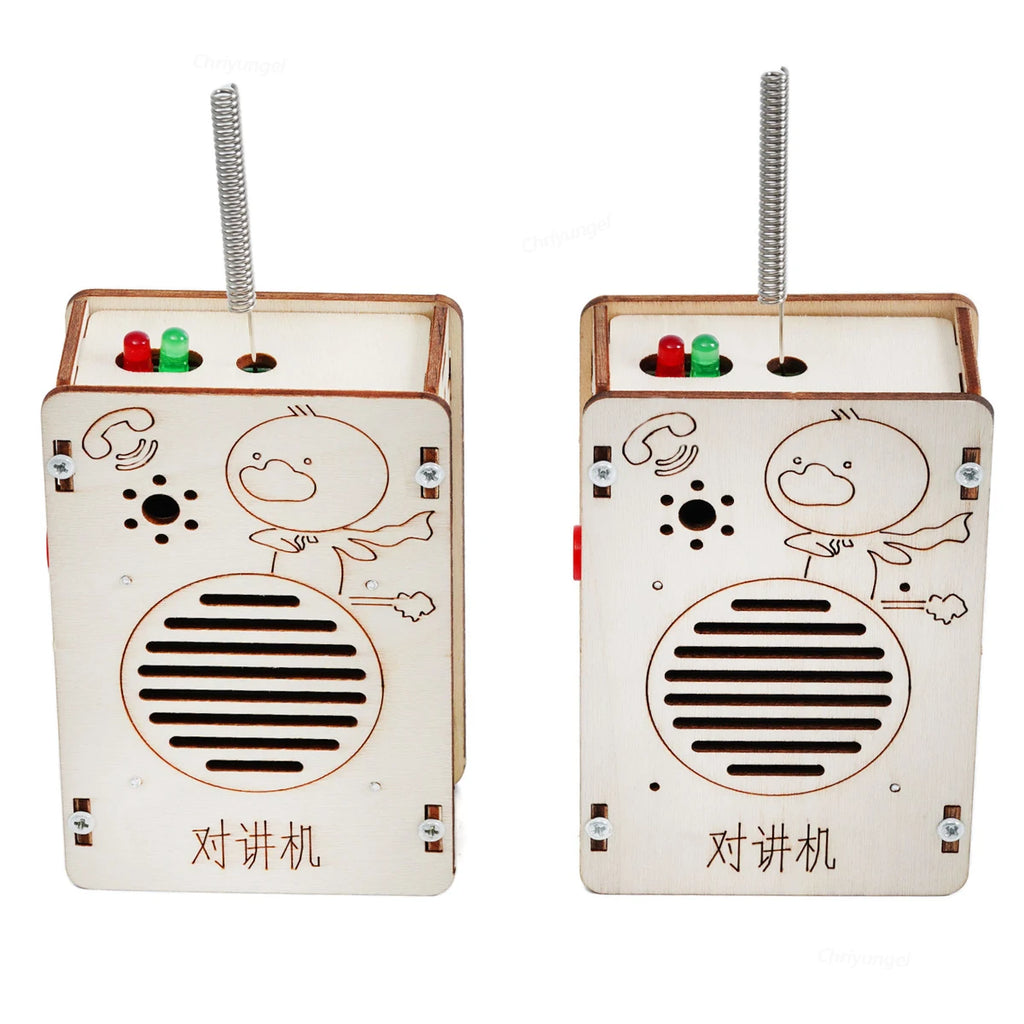 DIY Wireless Walkie Talkie Model Kit - STEM Educational Tool for Kids, Science Project Gift