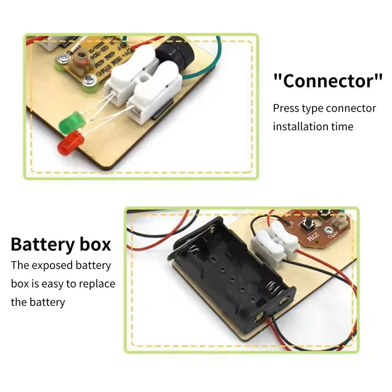 DIY Telegraph Machine STEM Experiment Educational Toy for Kids - Fun Electronic Assembly Learning Tool