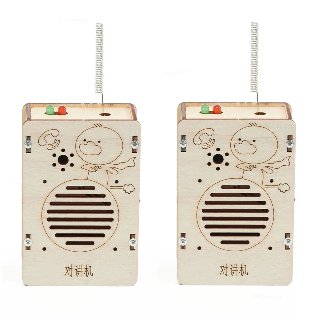 DIY Wireless Walkie Talkie Model Kit - STEM Educational Tool for Kids, Science Project Gift