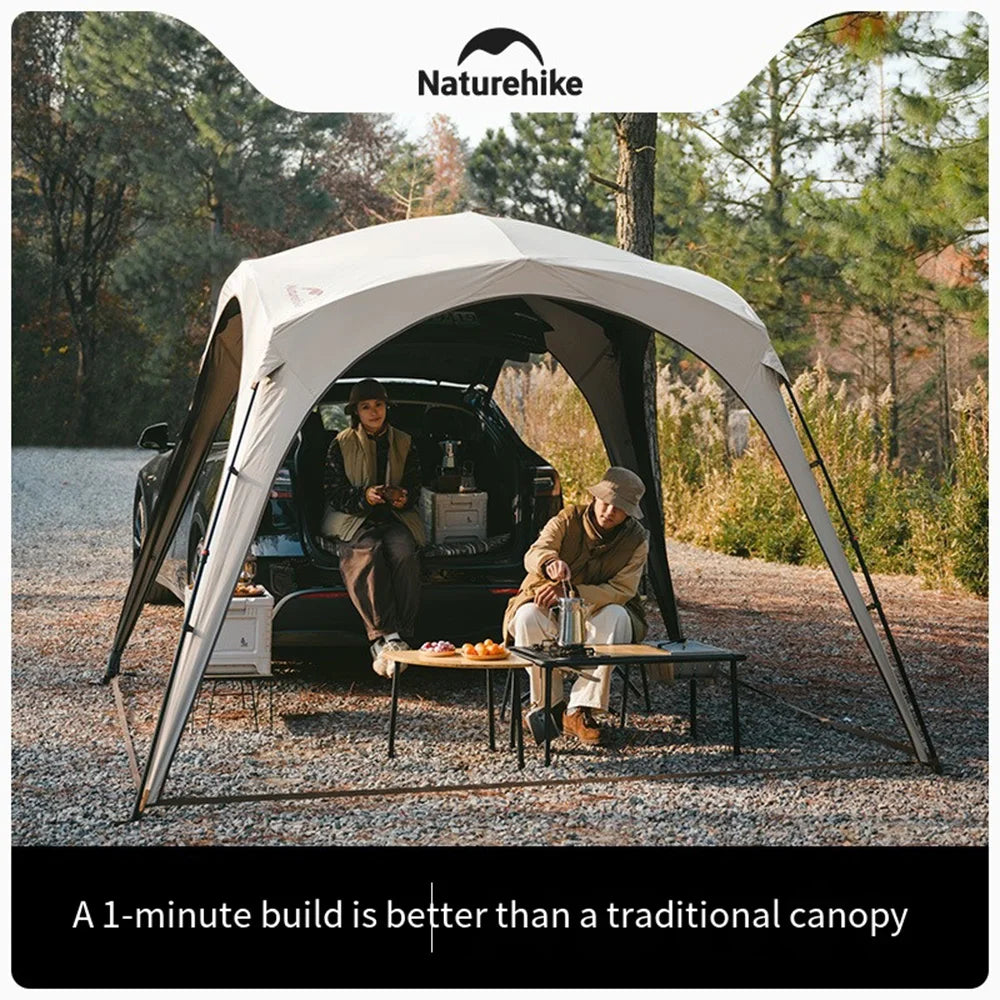 Ultralight Portable Camping Tent 150D Oxford Cloth with Silver Coating, UPF50+ Anti-UV Outdoor Tent for Beach & Fishing