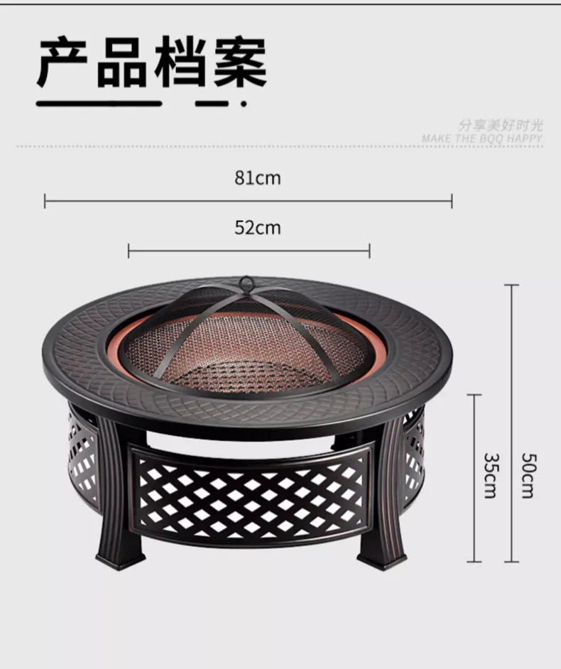 Brazier Grill Stand Stove for Household Tea, Barbecue, Heat, Fire Pits - Garden Camping Equipment & Party Cooking Supplies 2025