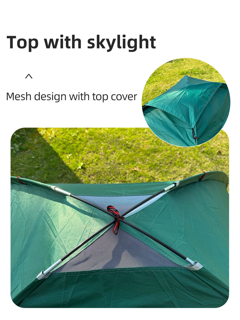 Outdoor Camping Tent - Hand-Built Rain and Sun Protection Hiking Tent for Couples and Children, Portable and Windproof
