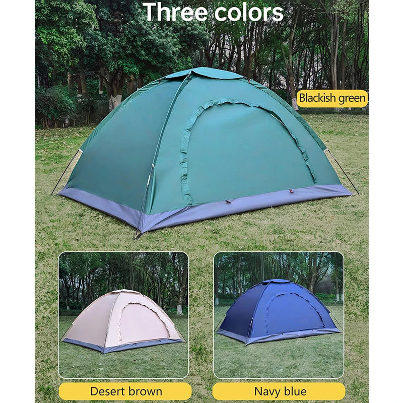 Outdoor Camping Tent - Hand-Built Rain and Sun Protection Hiking Tent for Couples and Children, Portable and Windproof
