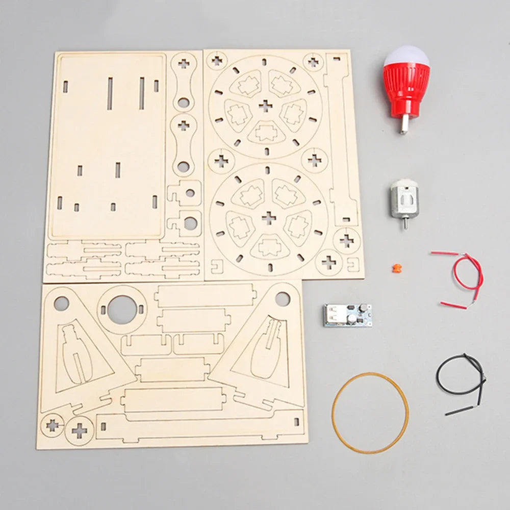 Kids STEM DIY Science Experiment Kit - Educational Craft Model Assembly Toy