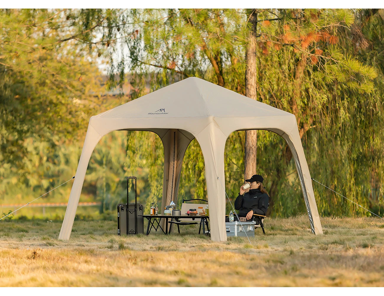 Inflatable Camping Tent for 4-6 People - Easy Set Up All-Season Outdoor Dome Tent 2000+ Model