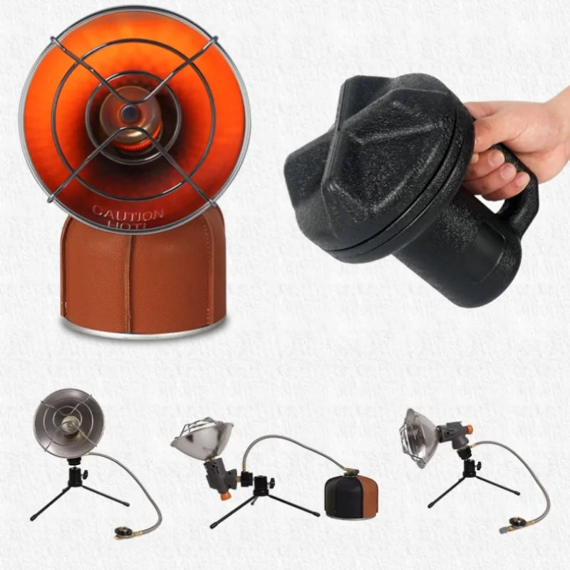 Outdoor Portable Gas Heater for Camping and Hiking - Mini Gas Burner for Warmth and Survival
