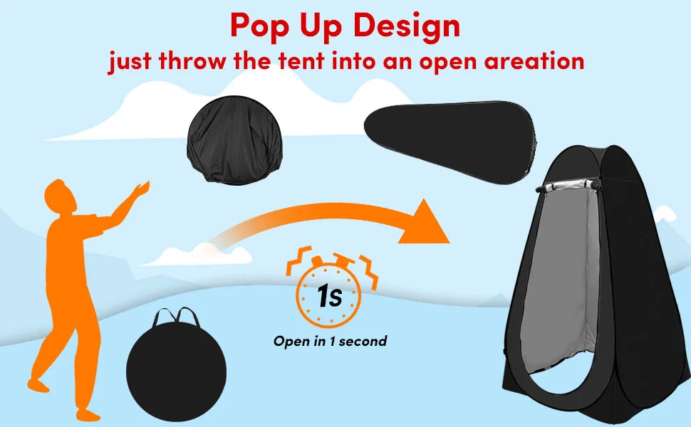 Outdoor Camping Tents for Bathing, Changing, and Mobile Toilets - Perfect for Beach and Camping Sheds