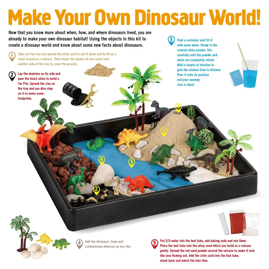Dinosaur Habitat Experiment Set - Unlock Creativity with Dinosaur Models for Hands-on Skills Development - Engaging Jurassic Dinosaur Toys Set