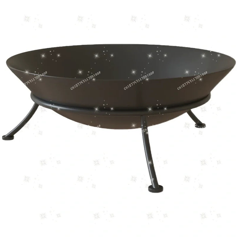 Charcoal Fire Stand 47/60cm - Wrought Iron Portable Indoor Outdoor Brazier Bonfire Stand