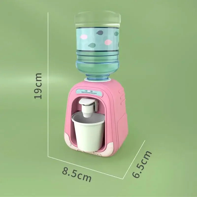 Simulation Cartoon Kitchen Toy Mini Water Dispenser for Kids Educational Play House Experience