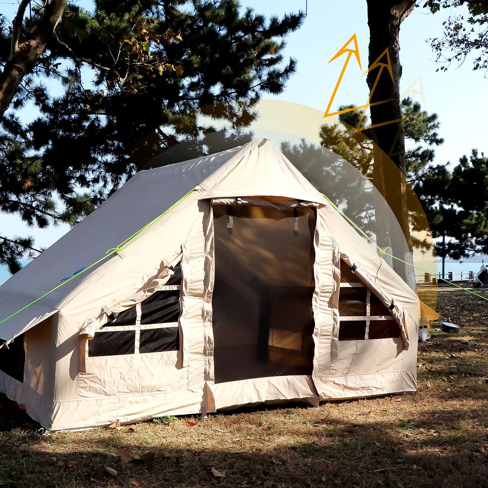 Large Inflatable Tent for Family Dinners and Outdoor Camping - Innovative Design