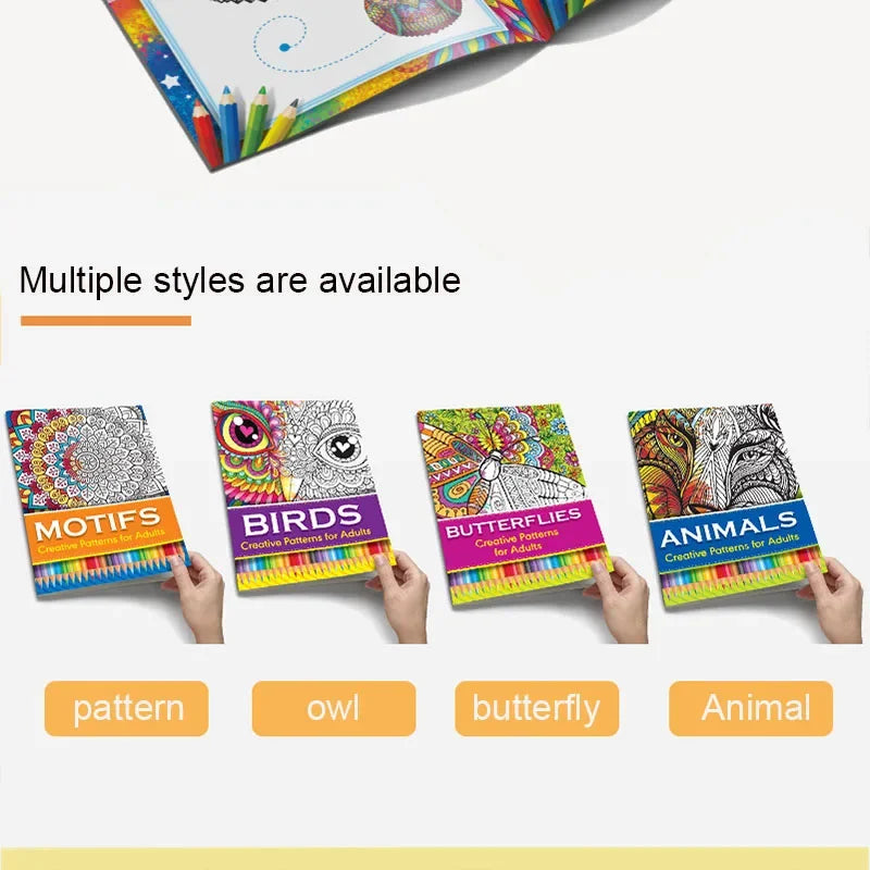 Cute Drawing and Coloring Book for Kids - Early Education Hand-Painted Graffiti Activity Book