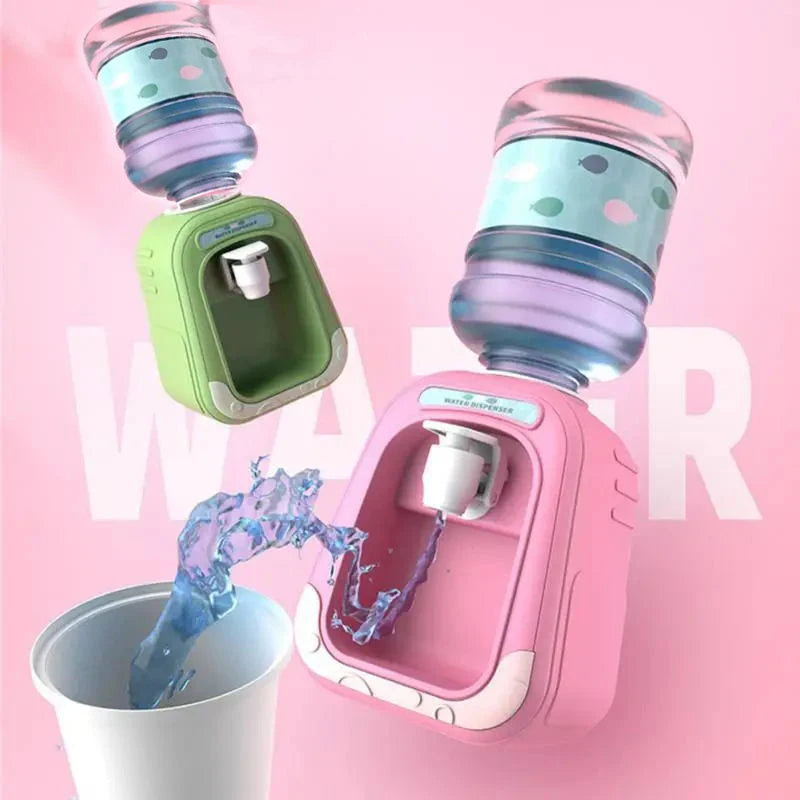 Simulation Cartoon Kitchen Toy Mini Water Dispenser for Kids Educational Play House Experience