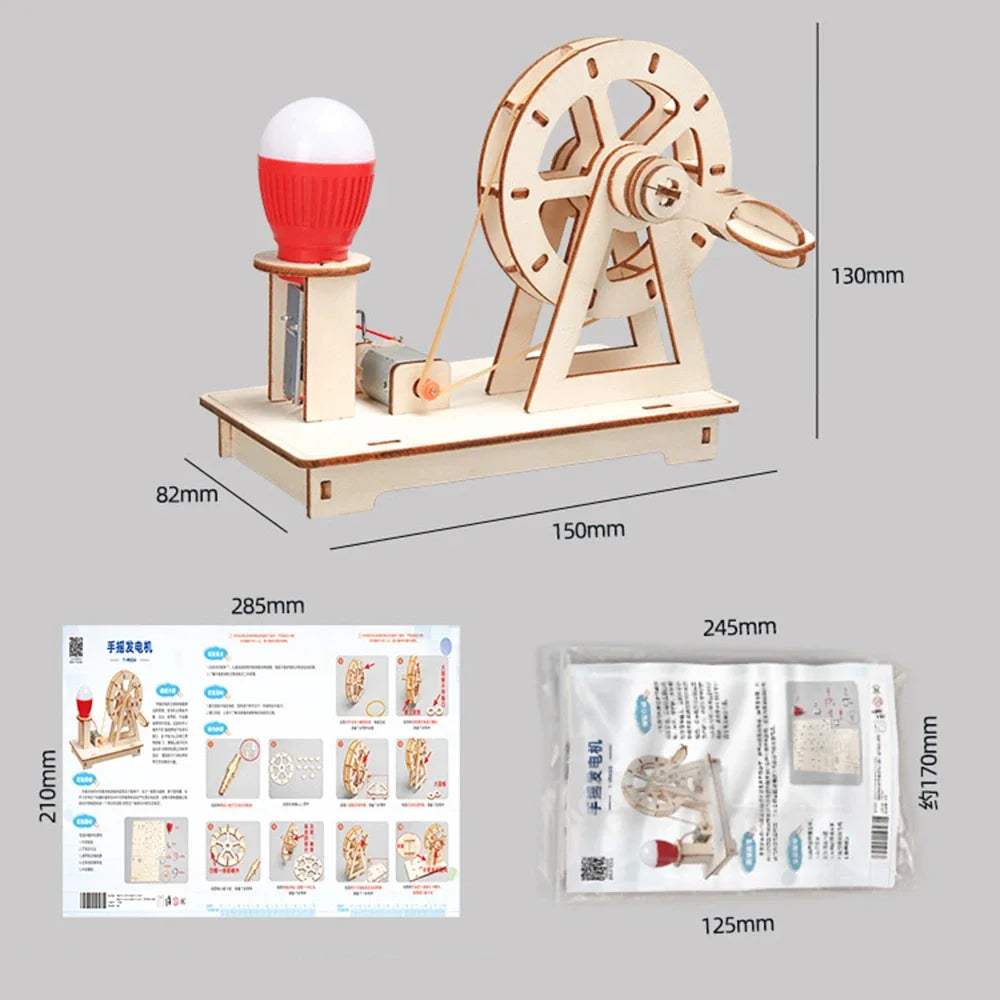 Kids STEM DIY Science Experiment Kit - Educational Craft Model Assembly Toy