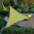 3x3x3M Folding Waterproof Triangle Sun Shade Sail Canopy for Outdoor Activities, Backyard Awning, Camping Tents, and Shade Cloth