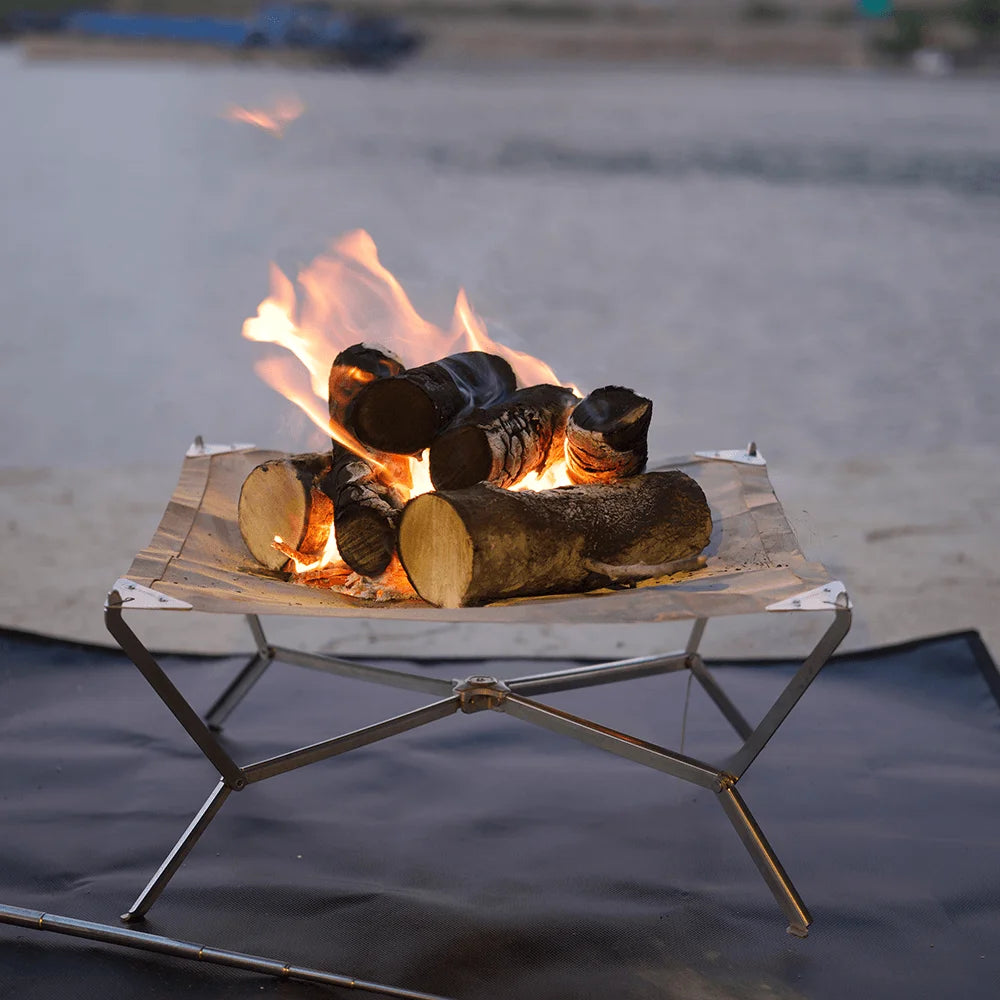 Fire-Maple Sunset Ultralight Portable Fire Pit Grill for Camping, Hiking, and Bonfires