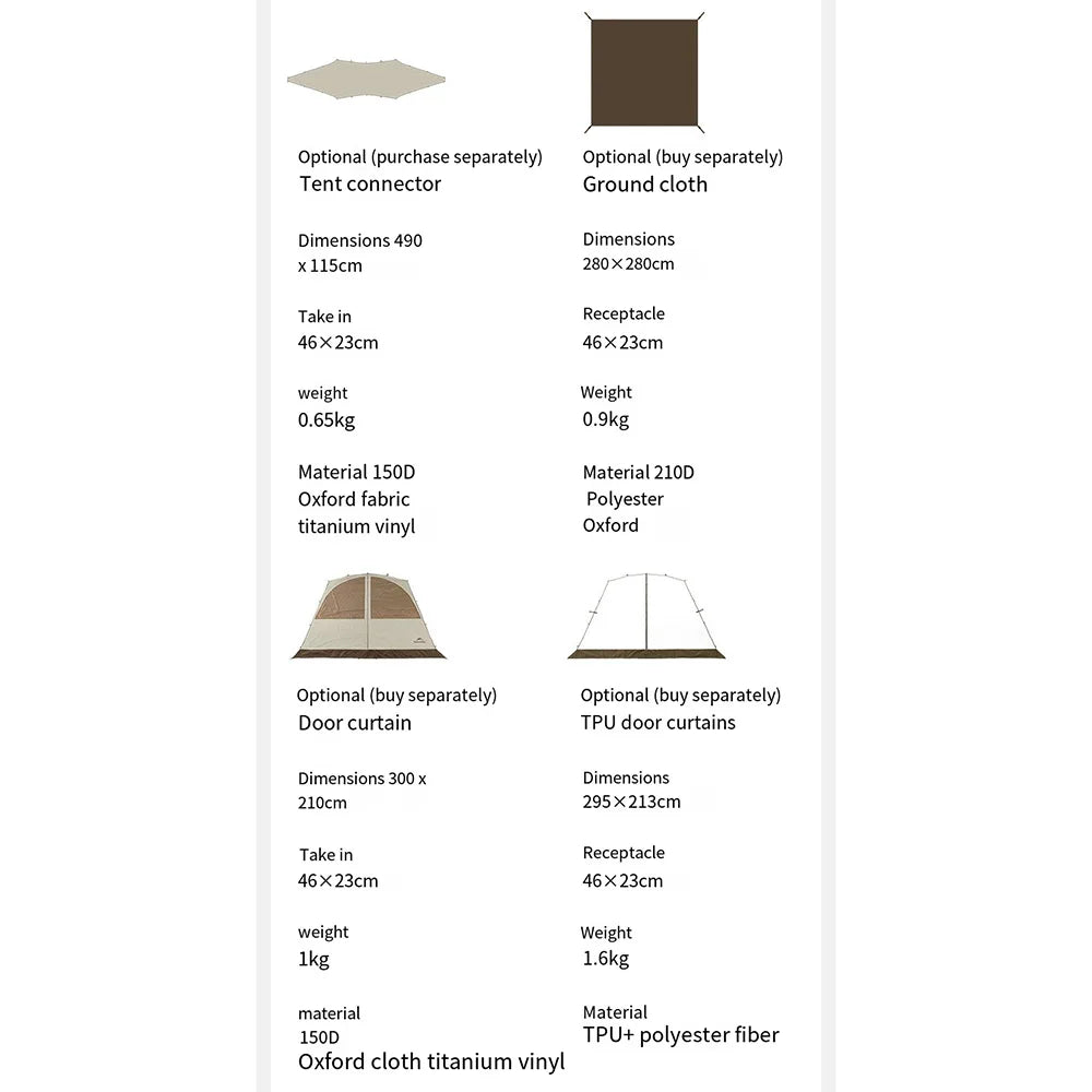 Ultralight Portable Camping Tent 150D Oxford Cloth with Silver Coating, UPF50+ Anti-UV Outdoor Tent for Beach & Fishing