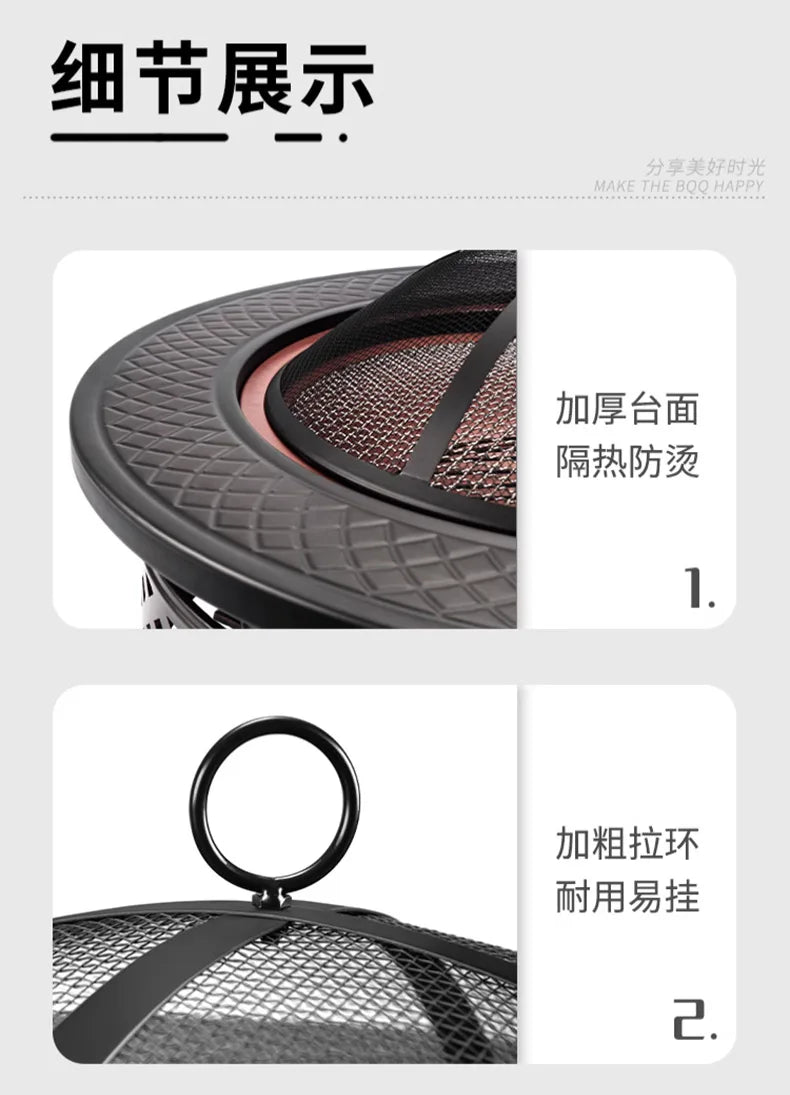 Brazier Grill Stand Stove for Household Tea, Barbecue, Heat, Fire Pits - Garden Camping Equipment & Party Cooking Supplies 2025