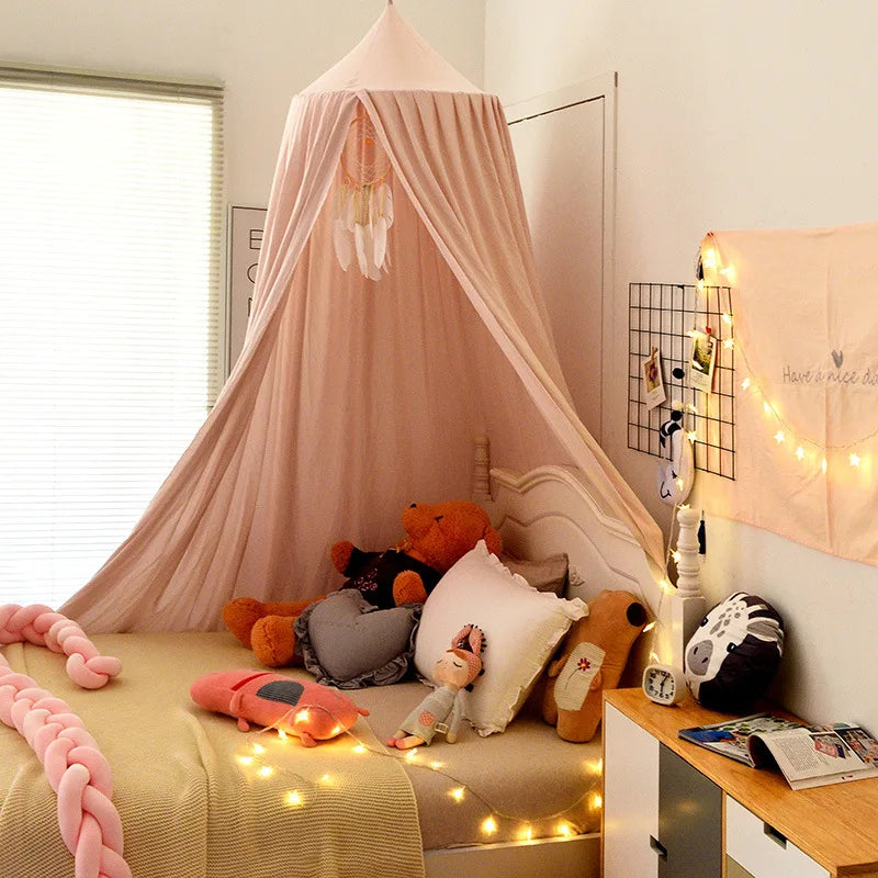 Kids Mosquito Net Baby Crib Curtain Hanging Tent Bed Decor Girl Princess Hanging Bed Canopy Living Corner Play Reading NookDecor