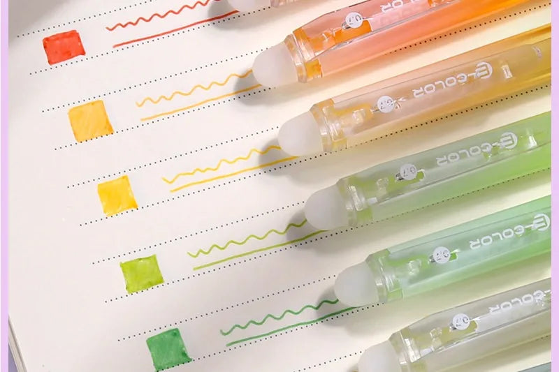 SHANDS 36/12 Colors Clickable Erasable Gel Pens 0.7mm for Kids Drawing Sketching Quick Dry Stationery Supplies