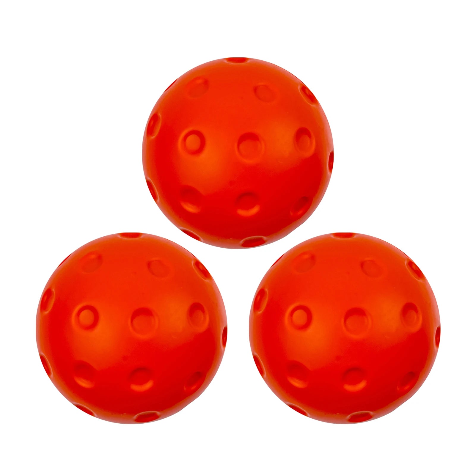3PCS Silent Indoor Pickleball Balls 74mm for Quiet Warm-Up and Low Noise Practice