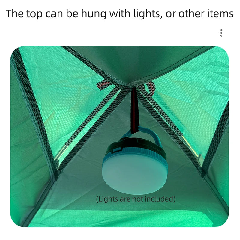 Outdoor Camping Tent - Hand-Built Rain and Sun Protection Hiking Tent for Couples and Children, Portable and Windproof