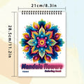 Spiral Coloring Book for Adults - 30 Thick Paper Sheets, 11.2 x 8.3 Inches, Ideal Holiday Gift and Drawing Book