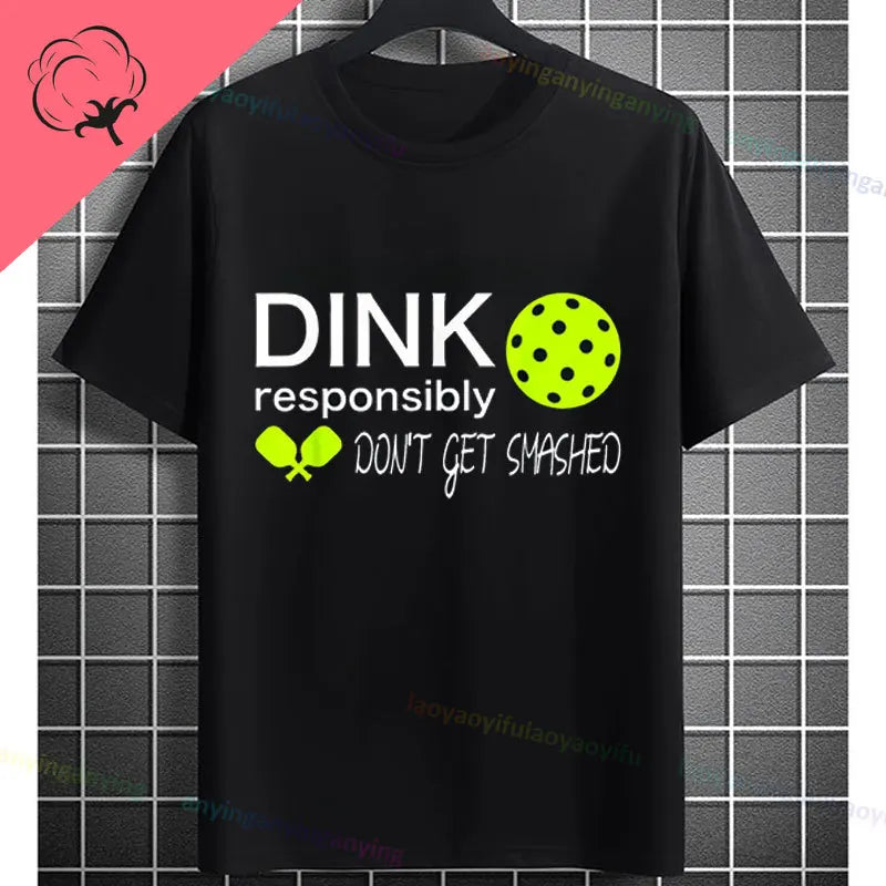 Pickleball Graphic T-Shirt – It Was in Funny Design Casual 100% Cotton Short Sleeve Tee for Sporty Style and Gift