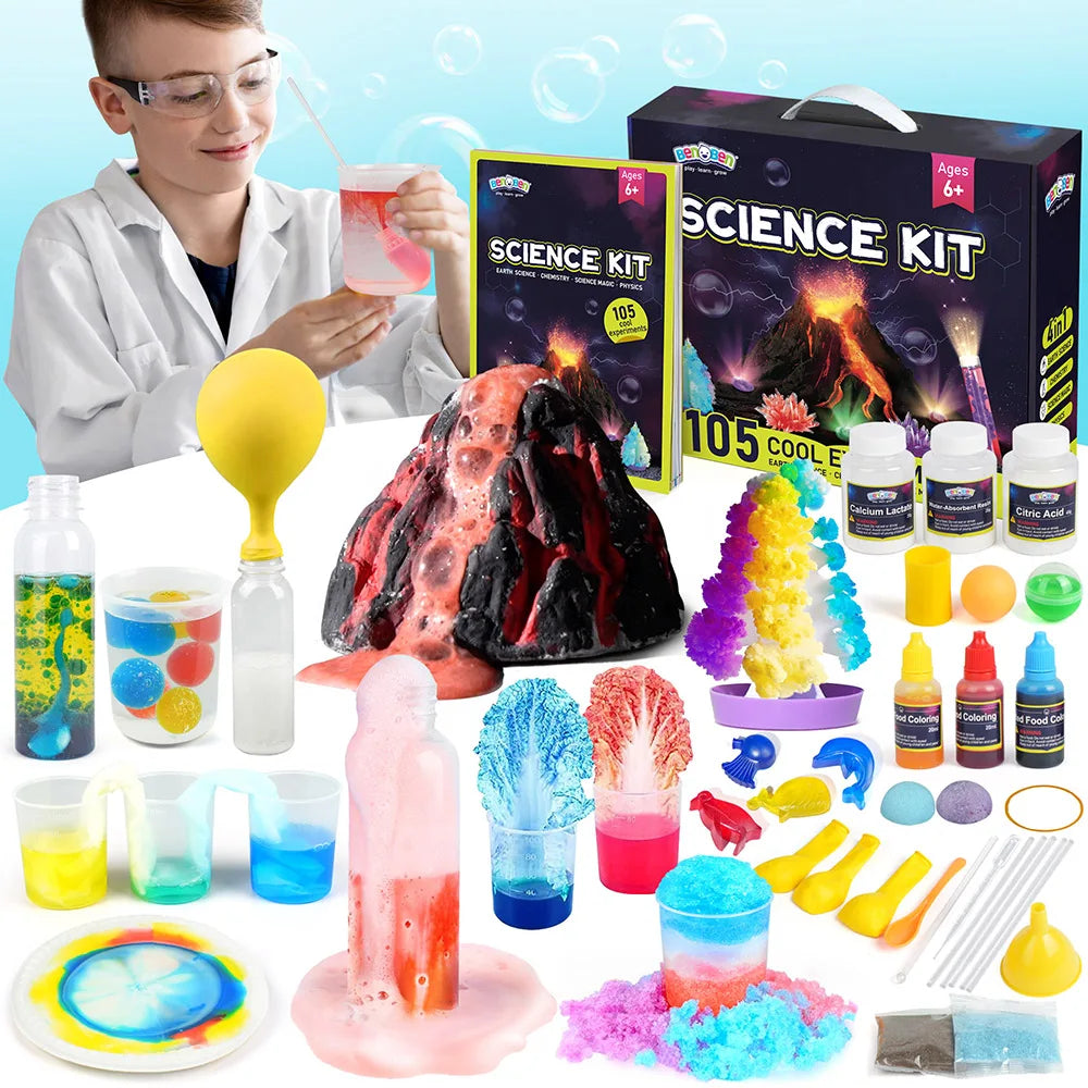 Science Kits for Kids Ages 8+, 105 Educational Experiments STEM Toys for Boys and Girls - Perfect Birthday and Christmas Gift