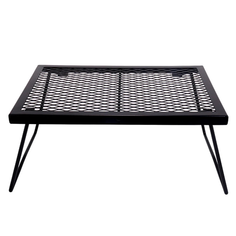 Campfire Grill Grate - Heavy Duty Foldable Cooking Rack for Outdoor BBQ and Camping