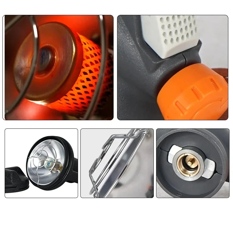 Outdoor Portable Gas Heater for Camping and Hiking - Mini Gas Burner for Warmth and Survival