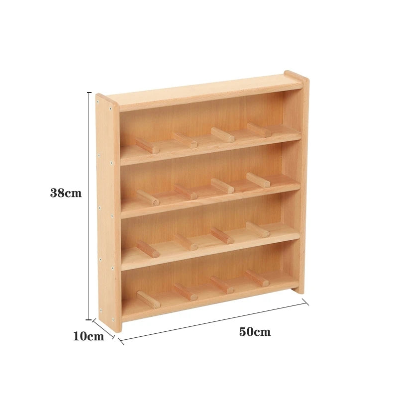 Montessori Kids Beachwood Shelf, Cabinet, Table, Rug Stand, Cupboard for Kindergarten and Childcare Center