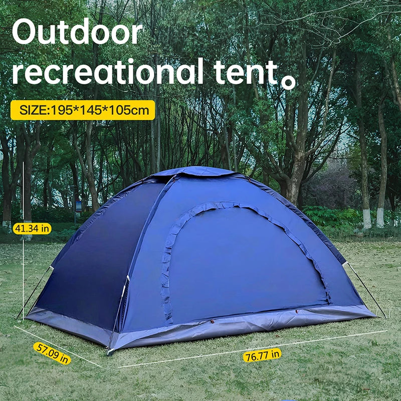 Outdoor Camping Tent - Hand-Built Rain and Sun Protection Hiking Tent for Couples and Children, Portable and Windproof