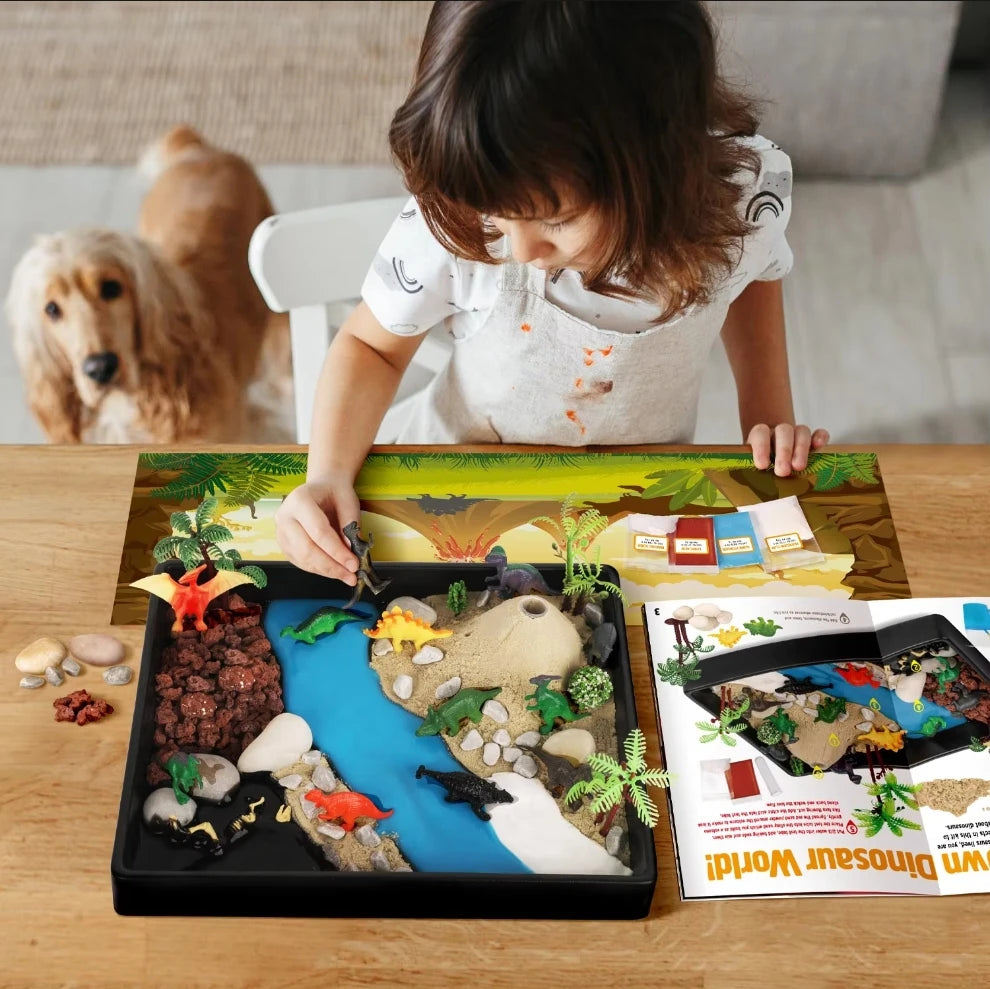 Dinosaur Habitat Experiment Set - Unlock Creativity with Dinosaur Models for Hands-on Skills Development - Engaging Jurassic Dinosaur Toys Set