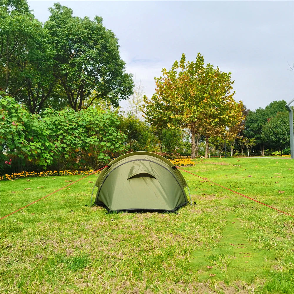 Outdoor Ultralight 1 Person Tent - Portable Waterproof Sleeping Bag for Camping, Cycling, and Travel Equipment