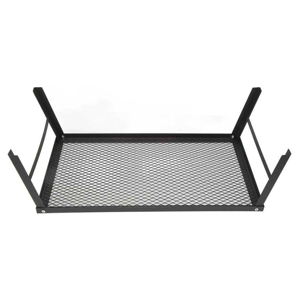 Folding Camp Fire Rack - Heavy Duty Iron Portable Grill for Outdoor Barbecue Cooking