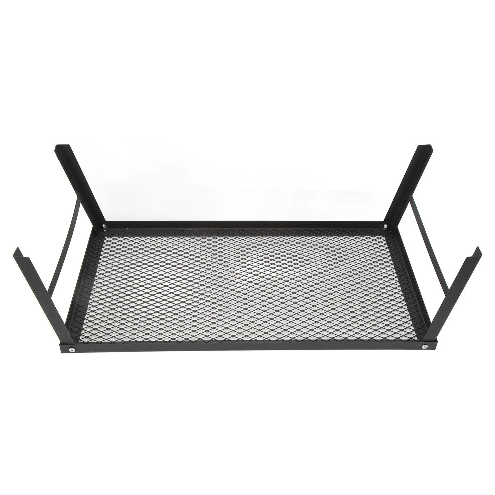 Folding Camp Fire Rack - Heavy Duty Iron Portable Grill for Outdoor Barbecue Cooking