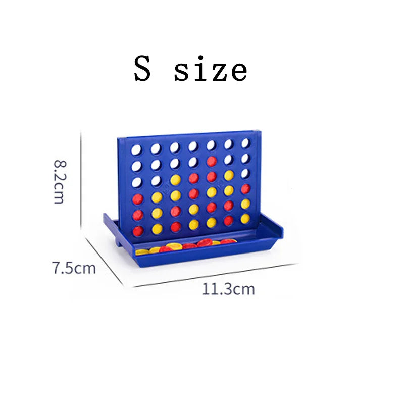 Foldable Connect 4 Game Classic Party Chess Family Toy Early Educational Puzzle for Children Thinking Training Gifts