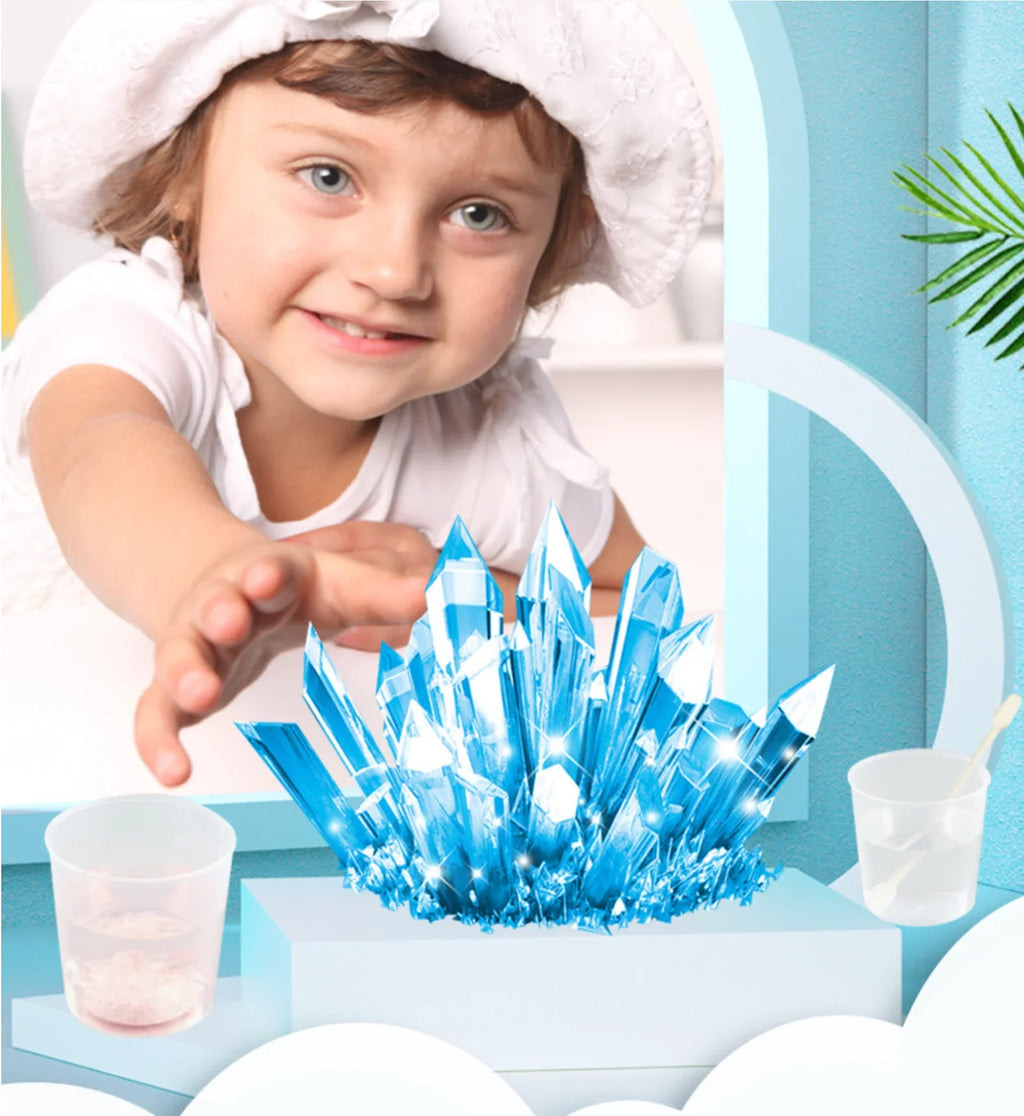 Crystal Growing Science Kit - Educational STEM Toy with a Variety of Colors for Boys and Girls