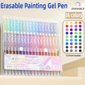 SHANDS 36/12 Colors Clickable Erasable Gel Pens 0.7mm for Kids Drawing Sketching Quick Dry Stationery Supplies