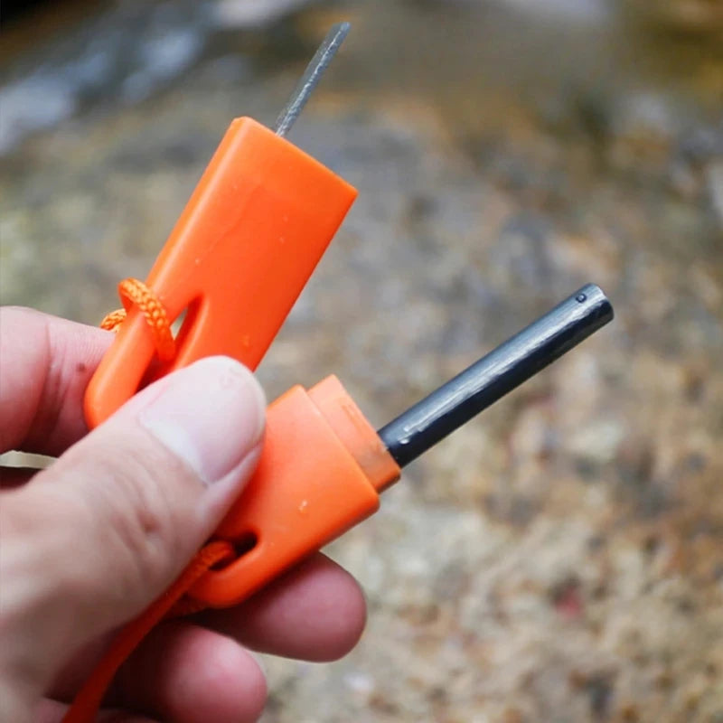Survivor Emergency Flint for Wilderness Survival - Magnesium Strip Box with Scraper and Ignition Stick for Firearms