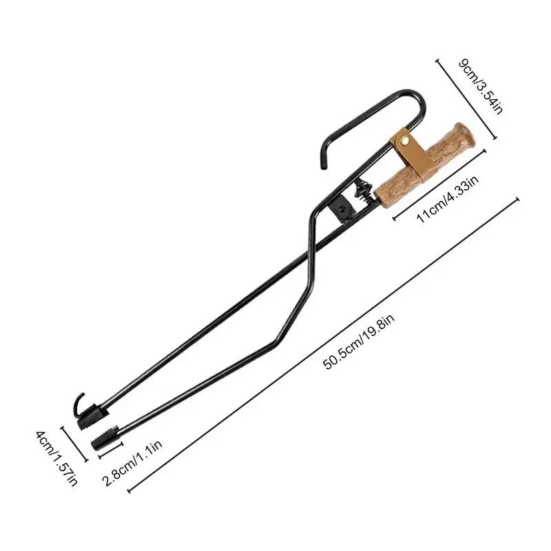 Log Grabber and Fire Tongs - Multifunctional Fire Pit Tools for Easy Log Handling and Fireplace Use