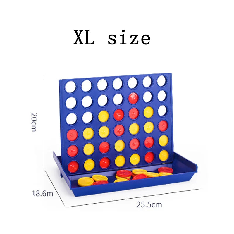 Foldable Connect 4 Game Classic Party Chess Family Toy Early Educational Puzzle for Children Thinking Training Gifts