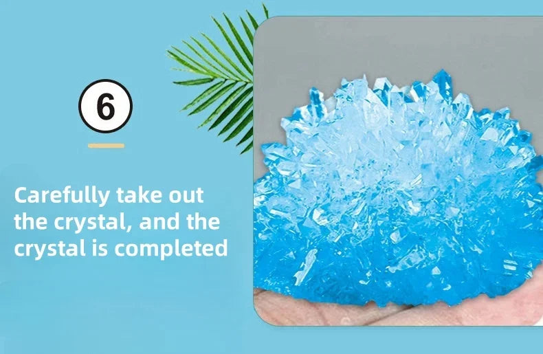 Crystal Growing Science Kit - Educational STEM Toy with a Variety of Colors for Boys and Girls