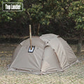 Fireproof Winter Camping Tent for 2 - Waterproof Tunnel Dome Tent with Stove Jack and Snow Skirt for 4 Season Hiking