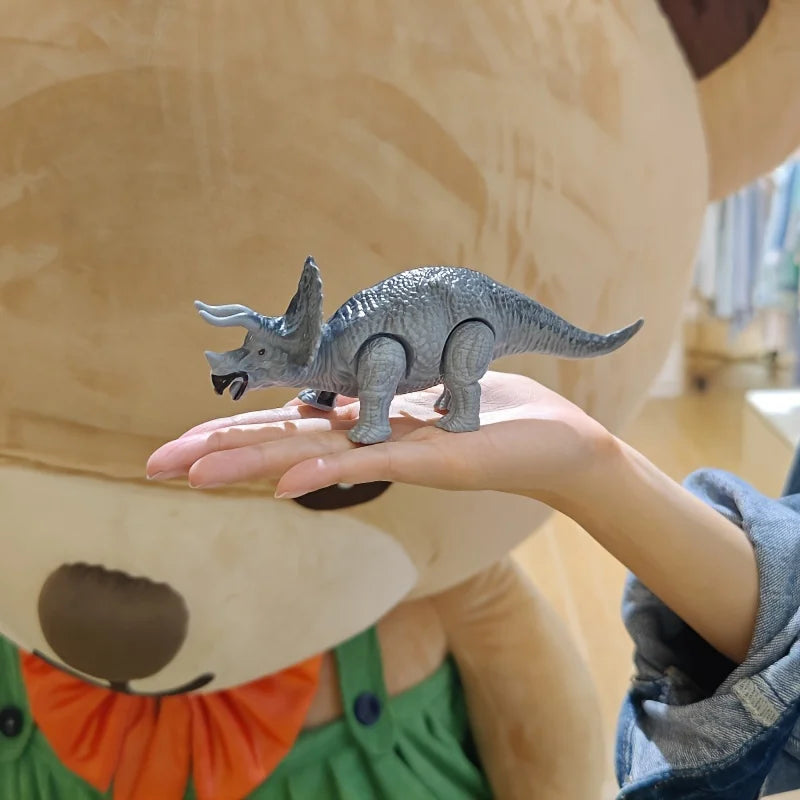 Dinosaur Toy Gift Set - Wound-Up Mechanical Walking Animal Toy for Kids' Birthdays