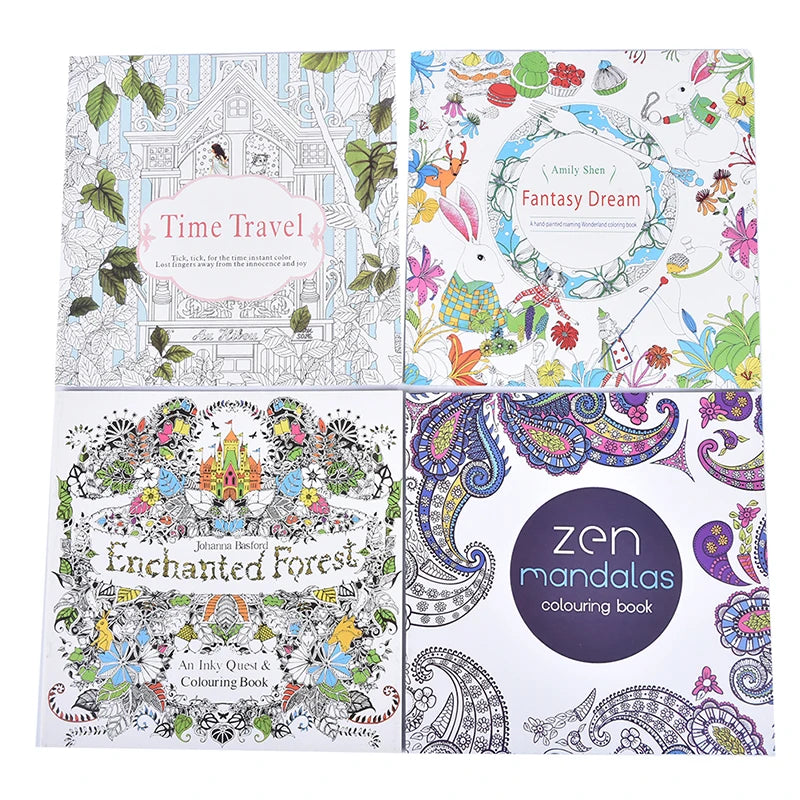 Coloring Book for Kids and Adults - Stress Relief Art Therapy for Relaxation and Creative Fun