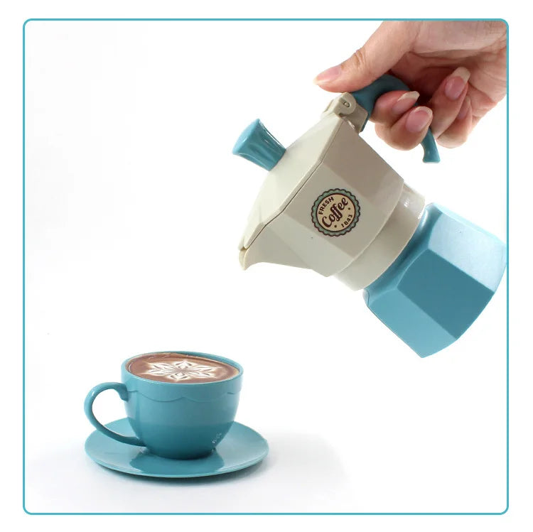 DIY Pretend Play Coffee Set – Simulation Tableware for Kids' Afternoon Tea Game Toys