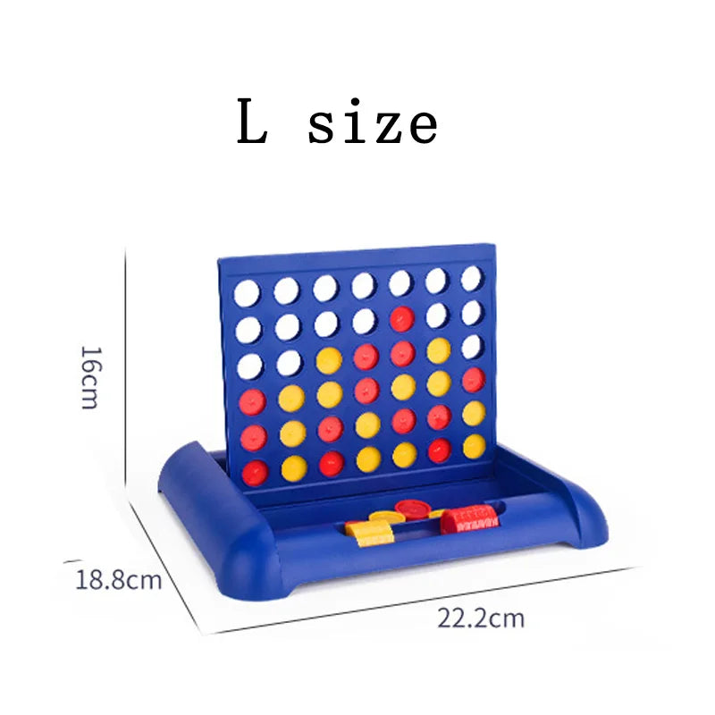 Foldable Connect 4 Game Classic Party Chess Family Toy Early Educational Puzzle for Children Thinking Training Gifts